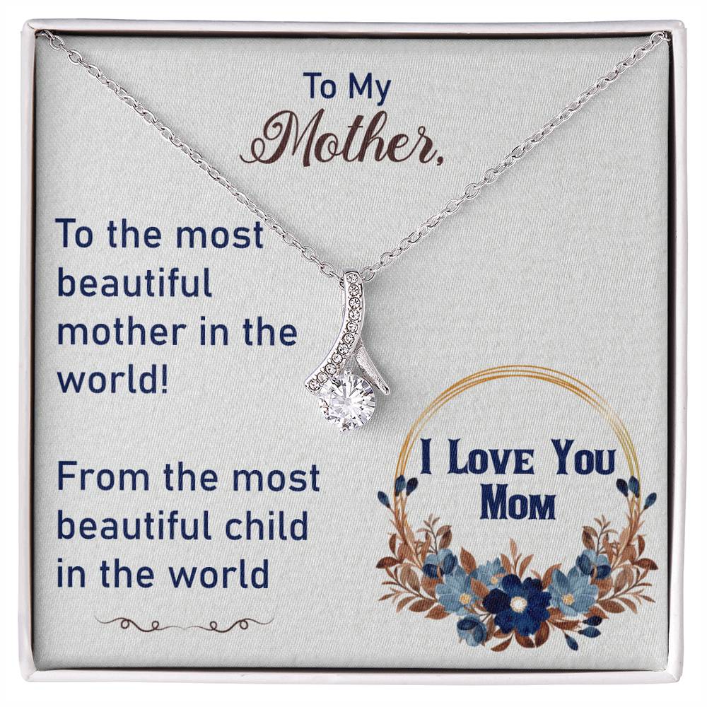 To My Mother - Interlocking Hearts Necklace