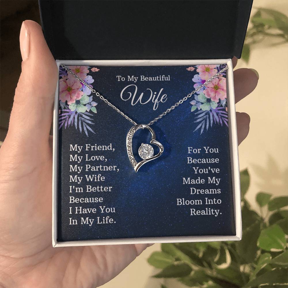 To My Wife - Forever Love Necklace | Beautiful Gift for Your Wife